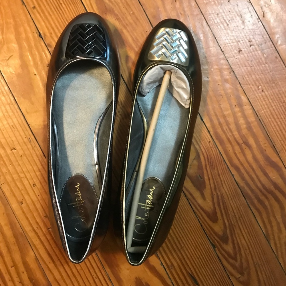 Nike Air x Cole Haan Gold Flats - NEW